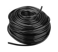 Manguera de riego, manguera de jardín flexible de PVC de alta resistencia para uso industrial/agrícola, disponible en 3 longitudes - Negro(50m)