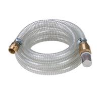 Manguera de succión Einhell original 4 m (Accesorio para bombas, longitud 4 m, conexión de latón 42 mm 1 1/4 pulg. rosca hembra, manguera reforzada con alambre de acero)