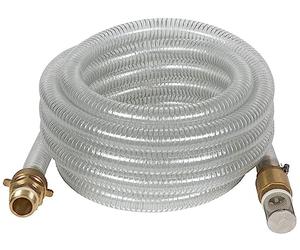Manguera de succión original Einhell 7 m (accesorio para bombas, longitud 4 m, conexión de latón 42 mm 1 ¼ pulgada IG, manguera reforzada con alambre de acero)