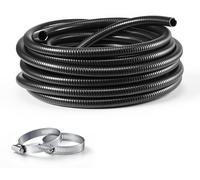 Manguera de succión VEVOR de 1 pulgada x 25 metros, fabricada en PVC, para bombas de piscina, riego y extracción de agua. Resistencia de 72,5 psi, sin conectores preinstalados, resistente a la intempe