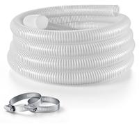 Manguera de succión VEVOR de 2 pulgadas x 7,6 metros, fabricada en PVC, para bombas de piscina, riego y extracción de agua. Resistencia de 11,76 psi, sin conectores preinstalados. Resistente a la inte
