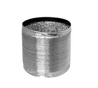 Manguera de ventilación de aluminio, manguera flexible for conducto de aire de aluminio, diámetros múltiples de 80 mm a 300 mm, con paquete de 2 abrazaderas, longitud de 2/3/4/5 metros.(5m,200mm)