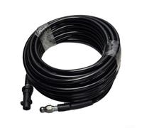 Manguera desatascador de tubo de chorro trasero de 15 m para Karcher K2-K7 | Boquillas delanteras y traseras de acero inoxidable, puntas de metal, resistentes al desgaste, seguras para alta presión
