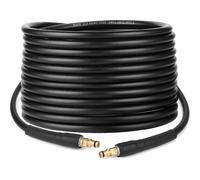 Manguera desatascadora de 15 m para hidrolimpiadoras Kärcher, con boquilla y cabezal giratorio, compatible con accesorios Kärcher K2/K3/K4/K5/K6/K7.