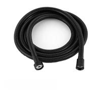 Manguera Ducha Manguera de ducha flexible 1,5/2 m, negra/plateada, acero inoxidable 304, extensión for manguera baño, accesorios for toma agua(1.5m black)
