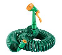 Manguera espiral riego jardín 15m tubo goma flexible regar Accesorios Casa Jardinería Plantas Brico