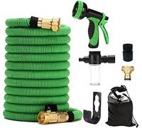 Manguera Extensible 15m/30m/45m Mangueras de Jardín con 3Capas de Núcleo de Látex Natural de Jardín con 9 Modos de riego Manguera antifugas y anticorrosiva para Rociar el Césped, Limpiar Autos (30M)