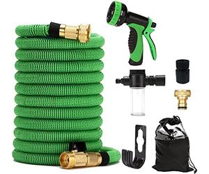 Manguera Extensible 15m/30m/45m Mangueras de Jardín con 3Capas de Núcleo de Látex Natural de Jardín con 9 Modos de riego Manguera antifugas y anticorrosiva para Rociar el Césped, Limpiar Autos (30M)