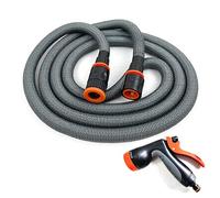 Orework Manguera extensible 15 m doble tubo látex 7 funciones ABS con pistola