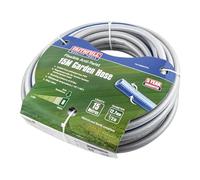 Manguera flexible antitorsión Faithfull NTS de 15 m (49 pies) y 12,7 mm (1/2 pulg.) de diámetro - PVC de 5 capas, malla reforzada NTS, resistente a torceduras y enroscamientos