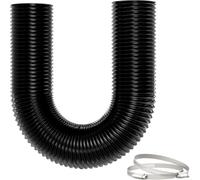 Manguera flexible para calefacción diésel, resistente al calor -30-85 °C | Manguera de salida flexible de 0,8 m, 5 capas de aluminio/PVC, ignífuga, de -30 a 85 °C para calefacción diésel, secadoras