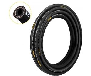 Manguera hidráulica VEVOR, 0,3 cm x 15,2 m, manguera hidráulica trenzada, 4800 PSI, manguera hidráulica de goma con 2 capas de refuerzo de acero de alta resistencia, manguera hidráulica para uso gener