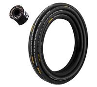 Manguera hidráulica VEVOR, 0,6 cm x 100 m, manguera hidráulica trenzada, 5800 PSI, manguera hidráulica de goma con 2 trenzas de acero de alta resistencia, manguera hidráulica para uso general, rango d