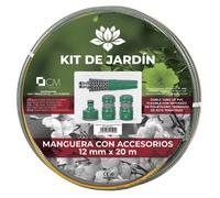 Manguera Jardín Flexible con Adaptadores de Grifo y Boquilla de Riego - Manguera de Agua para el Jardín - 20 Metros