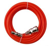 Manguera neumática roja de 5 x 8 mm con conectores rápidos tipo C para bomba de compresor de aire, tubo resistente a alta presión de 0 a 70 grados, longitud de 5 metros (20 metros)