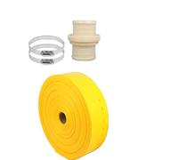 Manguera plana de PVC, Coloque la manguera plana de descarga agua 65 mm 2,5 pulgadas longitudes múltiples 1 MPa(20meter)