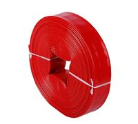 Manguera plana de PVC, Manguera de descarga plana revestida PVC flexible for drenaje y utilidad bomba agua 1 a 10 pulgadas(20m,3.5-inch)