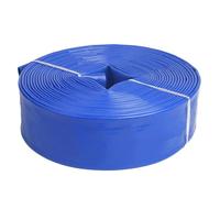 Manguera plana de PVC, Manguera plana for drenaje de descarga bomba agua y retrolavado recubierto PVC plano 1-10 pulgadas(50m,1.2-inch)