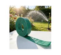 Manguera plana de PVC resistente, tubo de descarga de agua reforzado de alta presión para riego en agricultura y construcción, 50 m de longitud