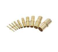 Manguera recta de latón, accesorio tubería con púas iguales, 4mm, 6mm, 8mm, 10mm, 12mm, 14mm, 19mm, adaptador conector acoplador cobre y Gas(OD 6mm to 12mm)