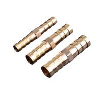 Manguera recta de latón, accesorio tubo con púas iguales, 3mm, 4mm, 5mm, 6mm, 8mm, 10mm, 16mm, 19mm, 25mm, adaptador conector acoplador cobre y Gas(50 Pcs,25-16mm)