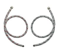 Mangueras de Grifo G3/8 Universal,Manguera de Conexión para Grifo G3/8 x M10,Mangueras Trenzadas de Acero Inoxidable,600mm Latiguillo de Grifo Flexible,Para grifos fríos y calientes,Cocina,Baño