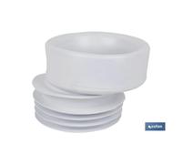 Manguito de conexión excéntrico para inodoro ø110 mm