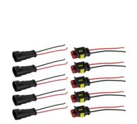 Manguito de conexión impermeable de 2 polos para cable de 4 a 12 mm de diámetro - Conector de paso al aire libre jardín marino - 5 pares