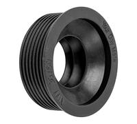 Manguito de Goma de Sifón, 1 ud, DN 30/50, para Tubo de Drenaje DN50 HT con Ø Interno 50 mm y Tubo Exterior 1 ¼" Ø 28-32 mm, Sello de Caucho Negro y Accesorio Ø 55 mm, Sello Sifón Profundo de 25 mm