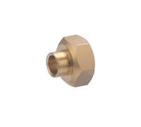 Manguito de latón soldar-roscar Ø10 - hembra 1/2 | Ideal para fontanería y calefacción | Conexión resistente, precisa y duradera | Fácil de instalar | QUICK PLOMBERIE