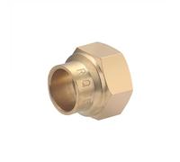 Manguito de latón soldar-roscar Ø15 - hembra 1/2 | Ideal para fontanería y calefacción | Conexión resistente, precisa y duradera | Fácil de instalar | QUICK PLOMBERIE