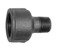 Manguito reductor 246, Rp 1/2 I, R 1/4 A, fundición maleable negro, temperatura de funcionamiento -20 °C hasta 300 °C, ISO 7 - 1