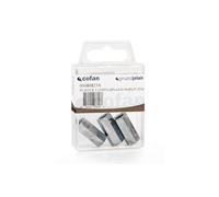 Manguitos Hexagonales. Unión varillas roscadas DIN 6334 Blíster Estándar. - BL 4 UDS. DIN-6334 M-6X30 Z