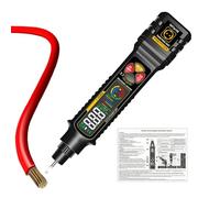 manhegari Comprobador para tomas eléctricas, con pantalla LED y medidor inteligente con luz, detector de circuitos eléctricos de 2 - 300 V, para alimentación eléctrica doméstica, RV,