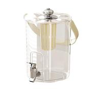 manhegari Dispensador de limonada - Dispensador de y agua para eventos con grifo y filtro | Contenedor para bebidas de 5 l para limonada, , reuniones familiares, restaurantes y picnics