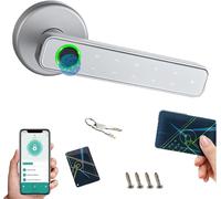 Manija con código – Cerradura electrónica para puertas – Manija inteligente – Cerradura con huella digital – Cerradura con código de acceso