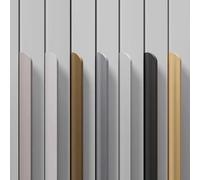 Manija de gabinete sellada con borde curvo de aleación de aluminio de 40 mm, puerta de gabinete de cajón de gabinete de lujo ligera, manija de puerta de armario invisible Champagne color 600MM