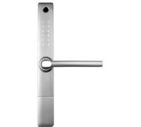 Manija de puerta con control de acceso EURA ELH-20H4, color plateado
