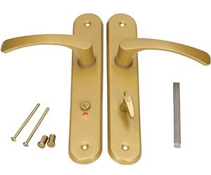 Manija de puerta KOTARBAU 72 mm, dorada, izquierda/derecha, aluminio