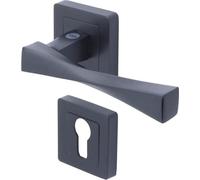Manija de puerta, modelo Yale Verona, cuadrada, cilindro europeo de pasaje, color