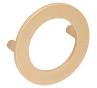 Manija para muebles de zamak. Distancia entre agujeros: 64 mm. Acabado en aluminio y latón. Juego de 25 unidades