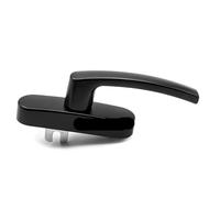 Manilla para Ventana Puertas de pared cortina abiertas interiores planas aleación aluminio/accesorios Hardware for ventanas, manija arco horquilla cambio, ventana(Black)