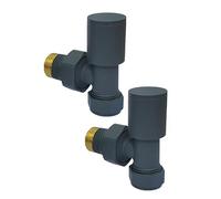 Manissa Válvulas angulares para toallero/radiador antracita de 15 mm
