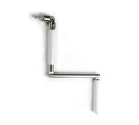 Manivela Articulada para Torno de Persiana y Toldo Manual - Hexágono 9 mm | Manivela plegable de 4 cuerpos articulados para torno de persiana y toldo enrollable; ideal en rincones y entre paredes