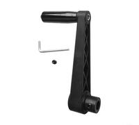 Manivela de mano de agujero redondo de 8 a 16 mm, para generador y maquinaria, nailon reforzado y construcción de acero al carbono tratado térmicamente con agarre ergonómico, compatible con torno (16