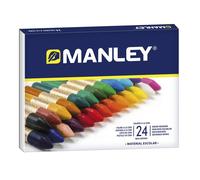 Ceras Blandas MANLEY, Caja x24 Colores