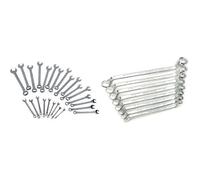 Mannesmann M 130-25 - Juego de llaves combinadas (25 unidades, 7 - 32 mm) + M 140-12 - Juego de llaves combinadas, 12 piezas, 6-32 mm, CV