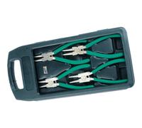 Mannesmann M10471 (6) Juego de alicates para arandelas en maletin, Verde, 4 piezas