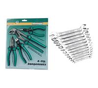 Mannesmann M10997 Juego De Alicates De 4 Piezas. + M 110-12 Juego De Llaves, 12 Piezas, 6-32 Mm