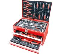 Mannesmann M29066, Caja de herramientas equipada, Multicolor, Juego de 155 piezas